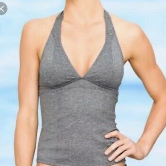 ATHLETA BETTONA GREY HALTER TANKINI - Picture 2 of 9